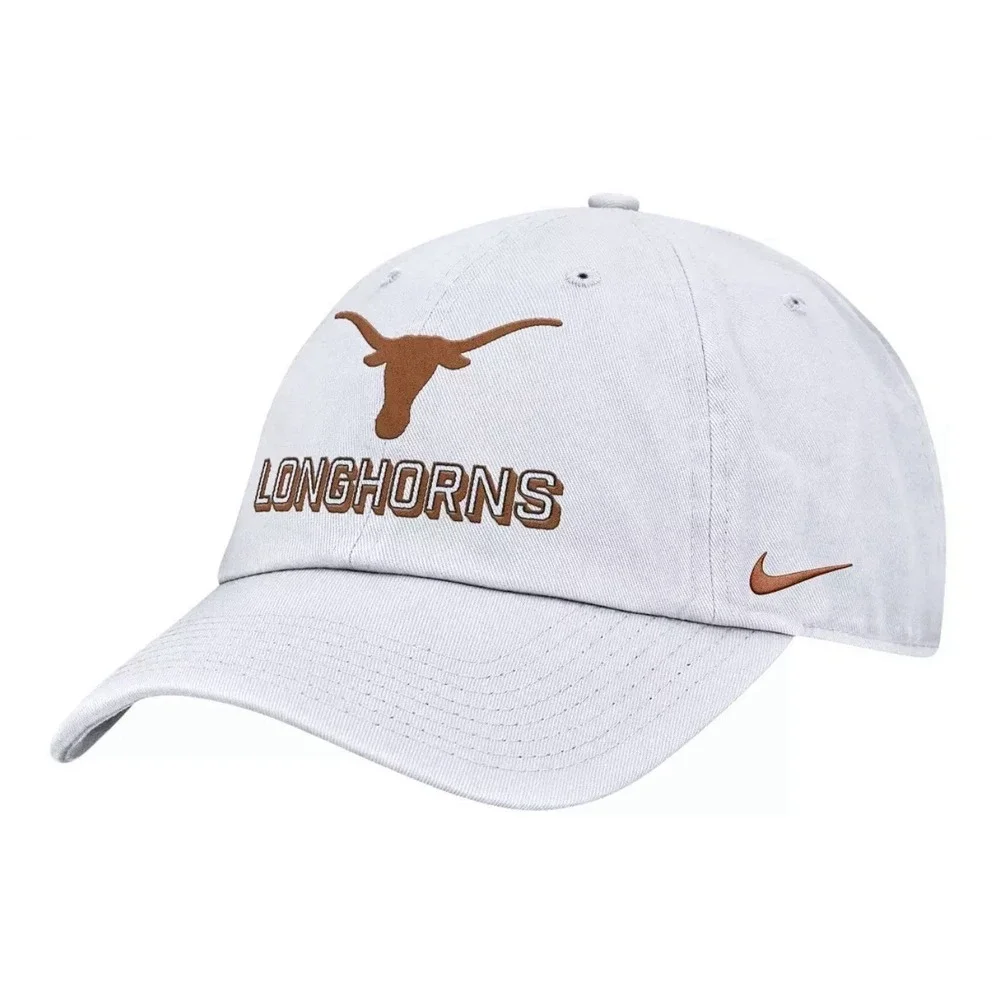 Nike Adult Texas Longhorns White Game Day‎ Club Adjustable Hat Cap Size M/L